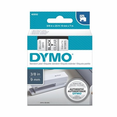 Taśma Dymo S0720670 przezroczysta/czarny druk, 9 mm