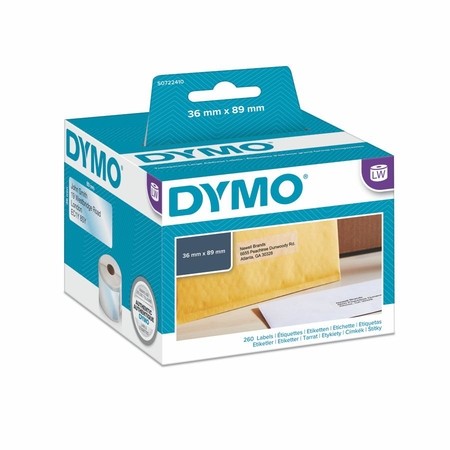 Etykiety foliowe Dymo S0722410 przezroczyste, 89x36 mm, 260 szt.