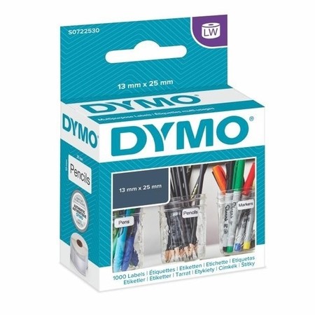 Etykiety papierowe Dymo S0722530, 13x25 mm, usuwalne, 1000 szt.