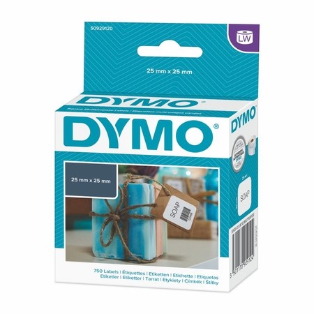 Etykiety papierowe Dymo S0929120, 25x25 mm, 750 szt.