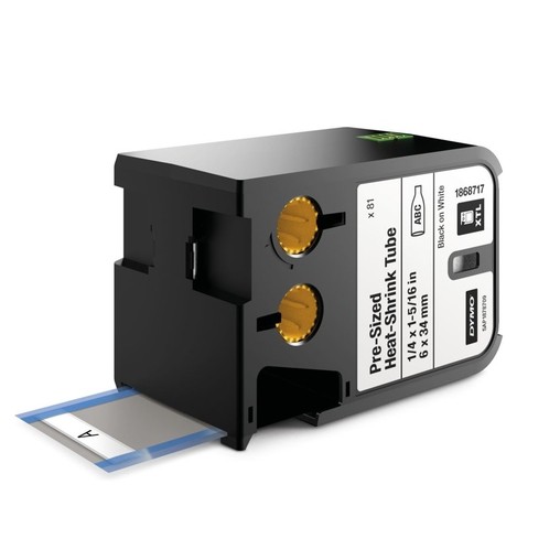Rurki termokurczliwe Dymo XTL 1868717 białe, 6x34 mm