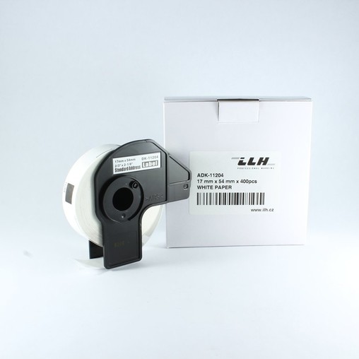 Etykiety papierowe ADK11204, 17x54 mm, 400 szt.