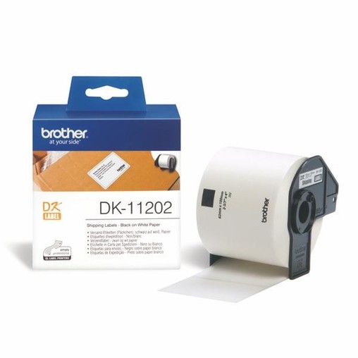 Etykiety papierowe Brother DK11202, 62x100 mm, 300 szt.