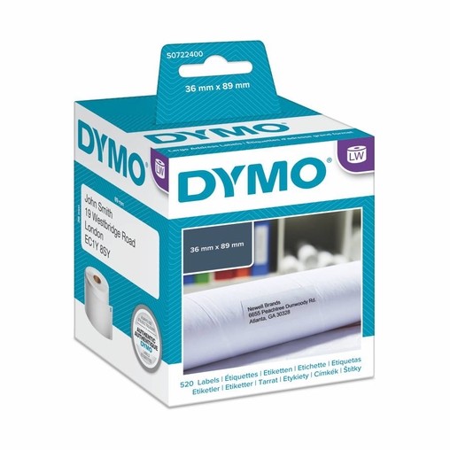 Etykiety papierowe Dymo S0722400, 89x36 mm, 2x260 szt.