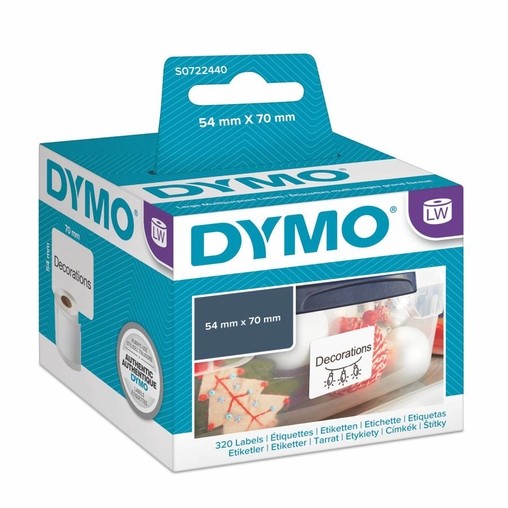 Etykiety papierowe Dymo S0722440, 70x54 mm, 320 szt.