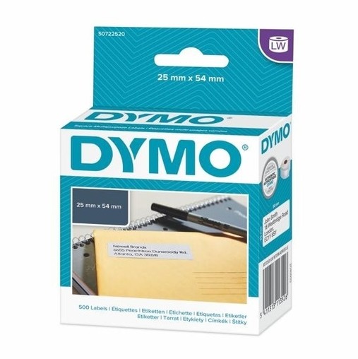 Etykiety papierowe Dymo S0722520, 54x25 mm, 500 ks
