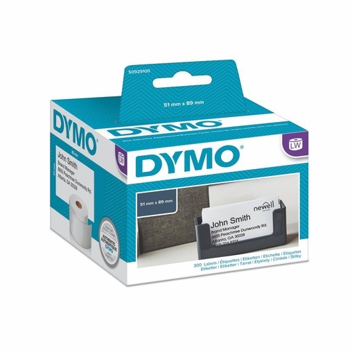 Etykiety papierowe Dymo S0929100, 89x51 mm, bez kleju, 300 szt.