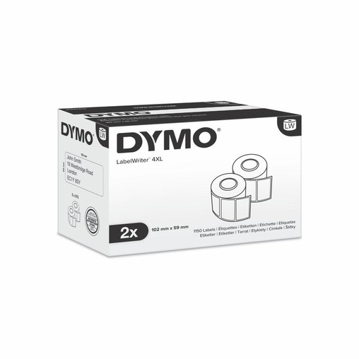 Etykiety papierowe Dymo S0947420, 102x56 mm, mega rolki, 2x575 szt.